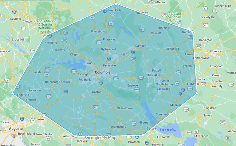 columbia sc coverage area